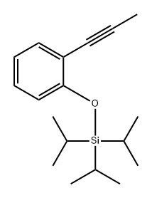 Benzene, 1-(1-propyn-1-yl)-2-[[tris(1-methylethyl)silyl]oxy]- 结构式