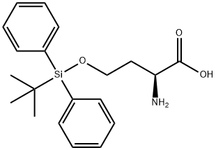 L-Homoserine, O-[(1,1-dimethylethyl)diphenylsilyl]- 结构式