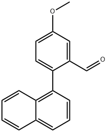 Benzaldehyde, 5-methoxy-2-(1-naphthalenyl)- 结构式