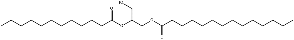 1-Myristoyl-2-Lauroyl-rac-glycerol 结构式