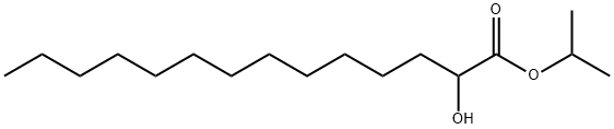 Tetradecanoic acid 2-hydroxy-1-methylethyl ester 结构式