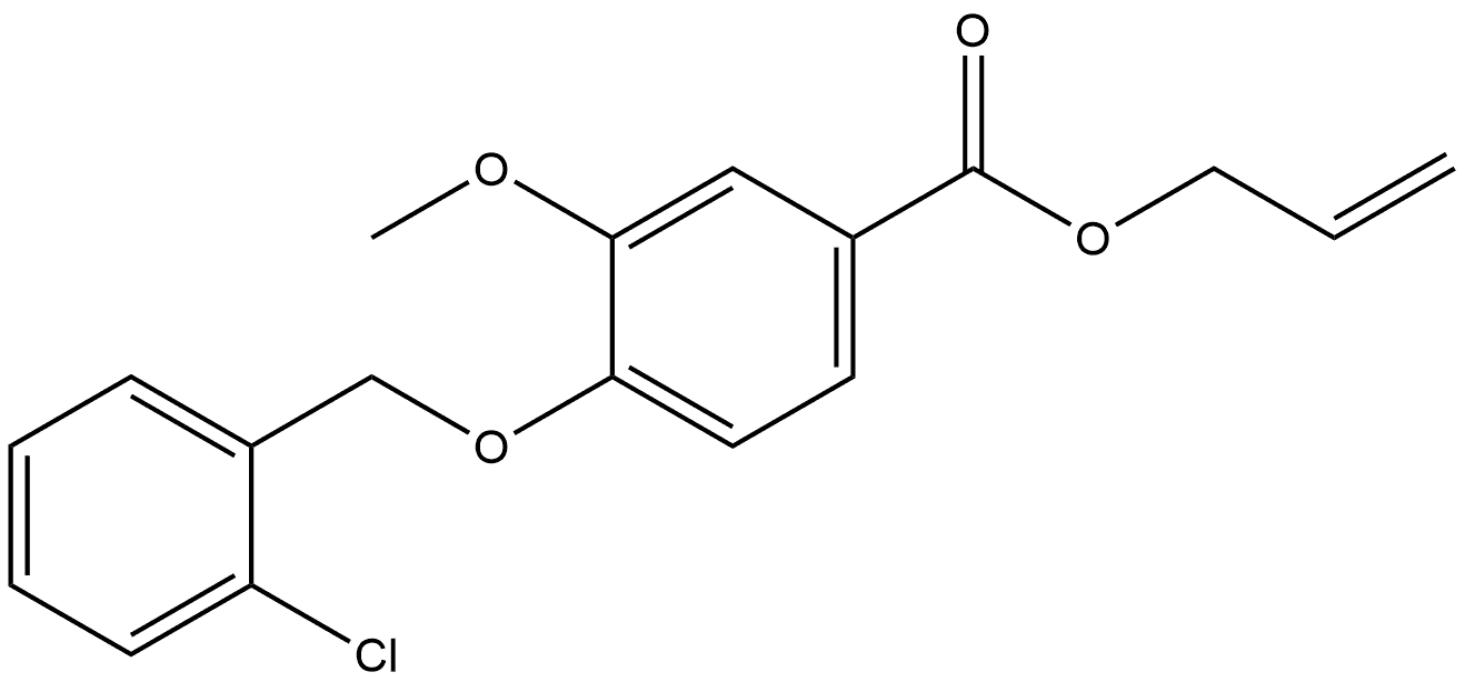 2-Propen-1-yl 4-[(2-chlorophenyl)methoxy]-3-methoxybenzoate 结构式