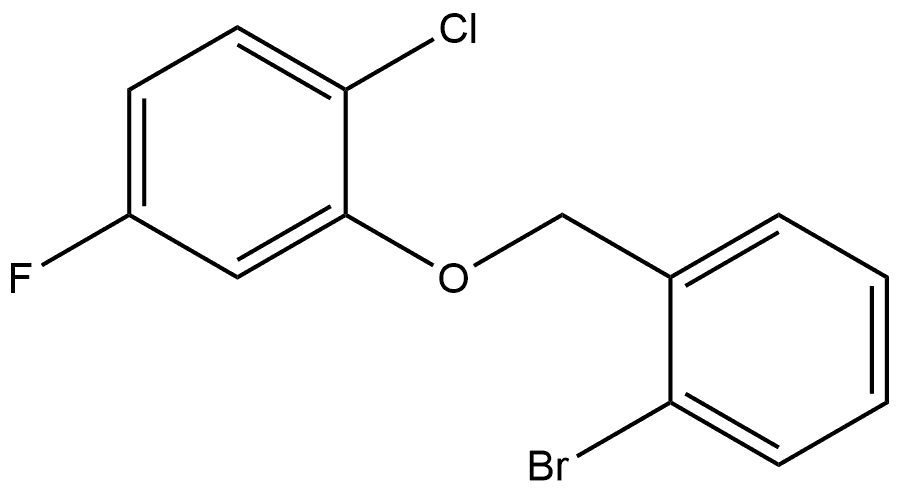 2-[(2-Bromophenyl)methoxy]-1-chloro-4-fluorobenzene 结构式