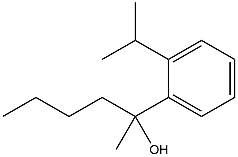 α-Butyl-α-methyl-2-(1-methylethyl)benzenemethanol 结构式