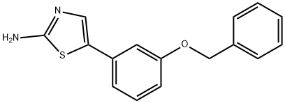 5-(3-(Benzyloxy)phenyl)thiazol-2-amine 结构式