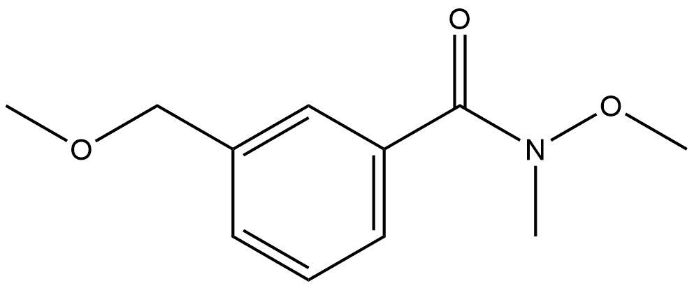 N-Methoxy-3-(methoxymethyl)-N-methylbenzamide 结构式