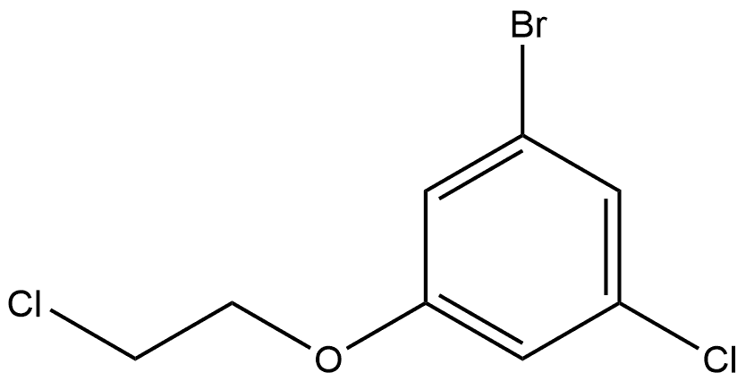 1-Bromo-3-chloro-5-(2-chloroethoxy)benzene 结构式