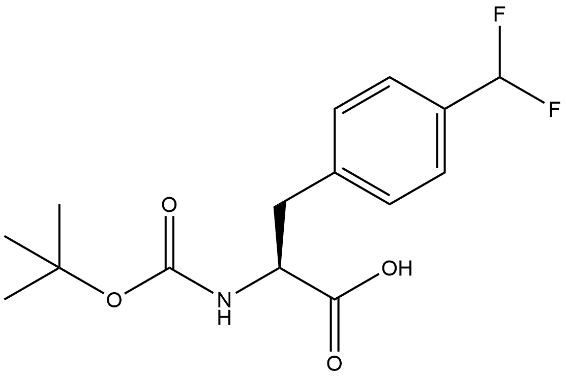 Boc-Phe(4-CHF2)-OH 结构式