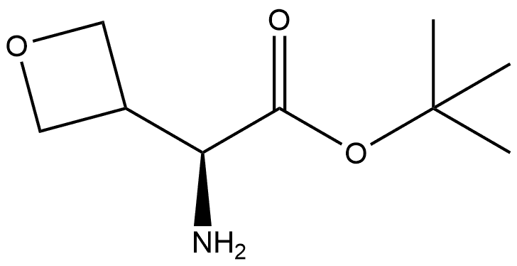 (S)-tert-Butyl 2-amino-2-(oxetan-3-yl)acetate 结构式