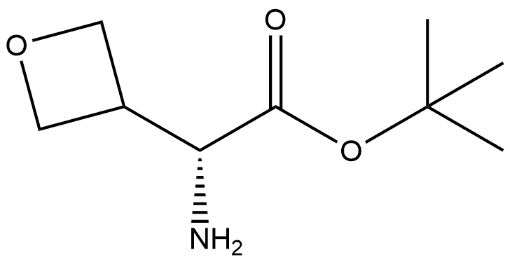 (R)-tert-Butyl 2-amino-2-(oxetan-3-yl)acetate 结构式