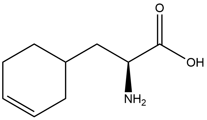 3-Cyclohexene-1-propanoic acid, α-amino-, (αS)- 结构式