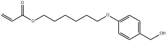 2-Propenoic acid, 6-[4-(hydroxymethyl)phenoxy]hexyl ester 结构式