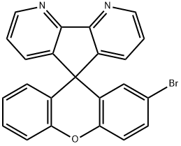 2'-溴-4,5-二氮杂螺芴氧杂蒽 结构式