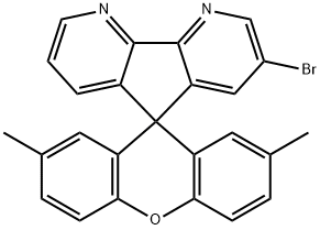 2-溴-2'7'-二甲基-4,5-二氮杂螺芴氧杂蒽 结构式