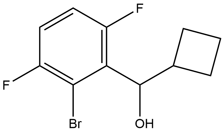 2-Bromo-α-cyclobutyl-3,6-difluorobenzenemethanol 结构式