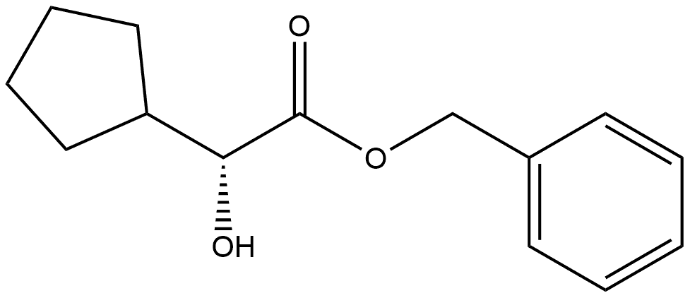 (R)-2-环戊基-2-羟基乙酸苄酯 结构式