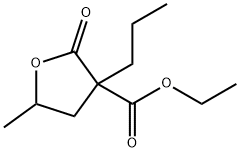 3-Furancarboxylic acid, tetrahydro-5-methyl-2-oxo-3-propyl-, ethyl ester 结构式