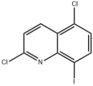 2,5-二氯-8-碘喹啉 结构式