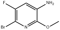 6-溴-5-氟-2-甲氧基吡啶-3-胺 结构式