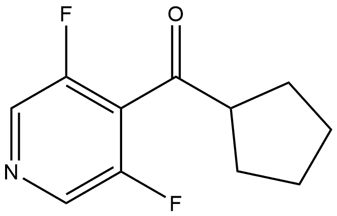 Cyclopentyl(3,5-difluoro-4-pyridinyl)methanone 结构式