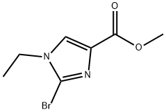 2-溴-1-乙基-1H-咪唑-4-羧酸甲酯 结构式