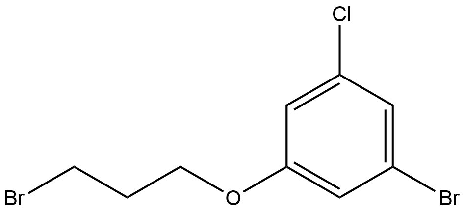 1-Bromo-3-(3-bromopropoxy)-5-chlorobenzene 结构式