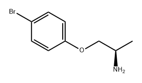 2-PROPANAMINE, 1-(4-BROMOPHENOXY)-, (2R)- 结构式