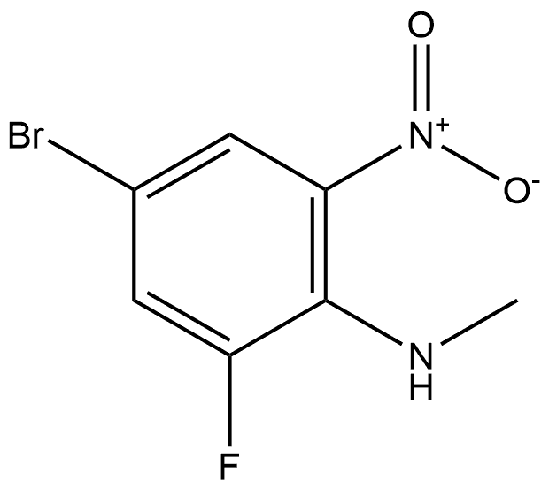 4-溴-2-氟-N-甲基-6-硝基苯胺 结构式