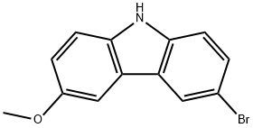 9H-CARBAZOLE, 3-BROMO-6-METHOXY- 结构式