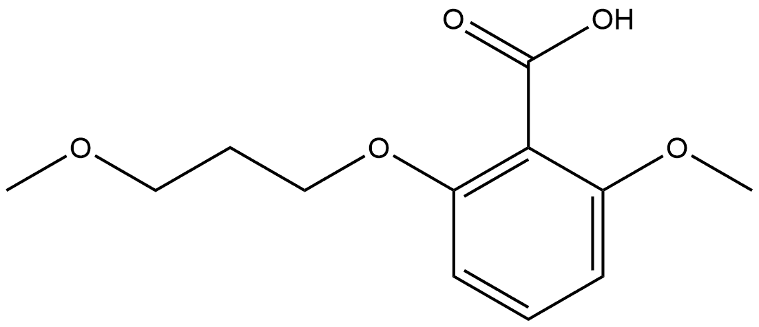 2-Methoxy-6-(3-methoxypropoxy)benzoic acid 结构式