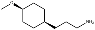 CIS-3-(4-甲氧基环己基)丙-1-胺 结构式