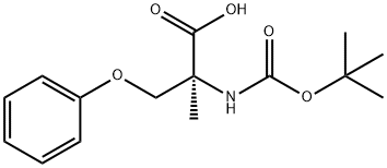 Serine, N-[(1,1-dimethylethoxy)carbonyl]-2-methyl-O-phenyl- 结构式