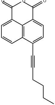 1H,3H-Naphtho[1,8-cd]pyran-1,3-dione, 6-(1-hexyn-1-yl)- 结构式