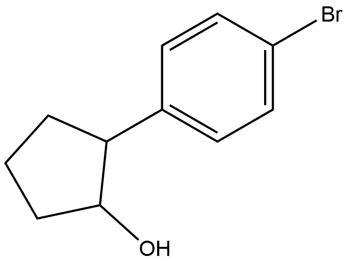 2-(4-bromophenyl)cyclopentanol 结构式