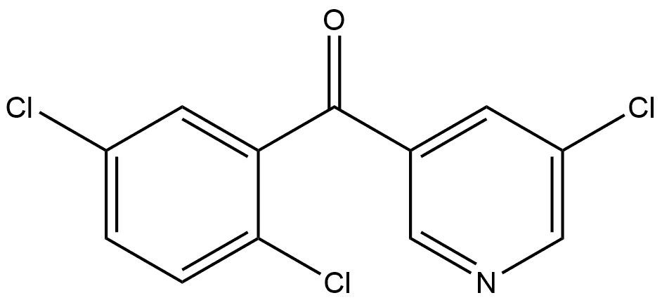 (5-Chloro-3-pyridinyl)(2,5-dichlorophenyl)methanone 结构式