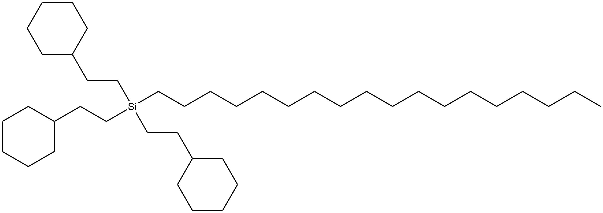 Silane, tris(2-cyclohexylethyl)octadecyl- (9CI) 结构式