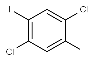 1,4-二氯-2,5-二碘苯 结构式