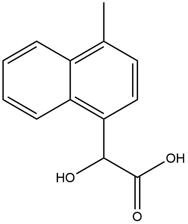 α-Hydroxy-4-methyl-1-naphthaleneacetic acid 结构式