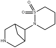 3-Azabicyclo[3.1.1]heptane, 6-(tetrahydro-1,1-dioxido-2H-1,2-thiazin-2-yl)- 结构式