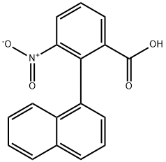 Benzoic acid, 2-(1-naphthalenyl)-3-nitro- 结构式