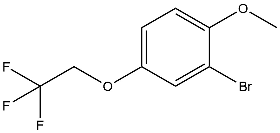 2-Bromo-1-methoxy-4-(2,2,2-trifluoroethoxy)benzene 结构式