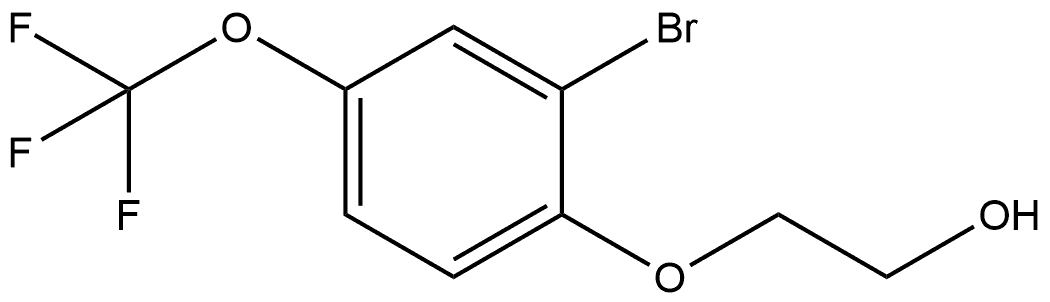 2-[2-Bromo-4-(trifluoromethoxy)phenoxy]ethanol 结构式