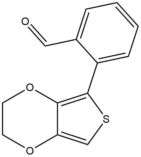 2-(2,3-Dihydrothieno[3,4-b]-1,4-dioxin-5-yl)benzaldehyde 结构式