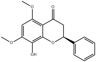 8-羟基-5,7-二甲氧基黄烷酮 结构式