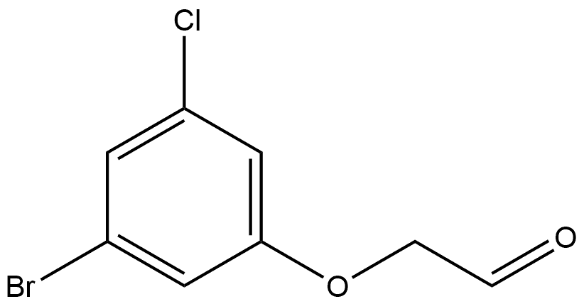 2-(3-Bromo-5-chlorophenoxy)acetaldehyde 结构式