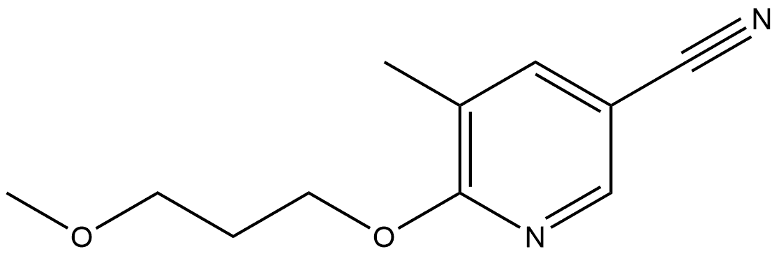 6-(3-Methoxypropoxy)-5-methyl-3-pyridinecarbonitrile 结构式