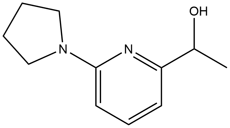 α-Methyl-6-(1-pyrrolidinyl)-2-pyridinemethanol 结构式