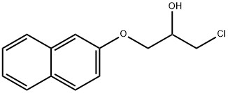 1-氯-3-(2-萘氧基)-2-丙醇 结构式