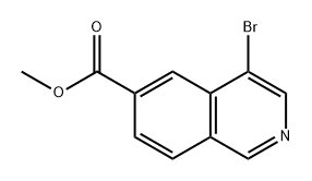 4-溴异喹啉-6-羧酸甲酯 结构式