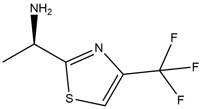 (R)-1-(4-(三氟甲基)噻唑-2-基)乙烷-1-胺 结构式